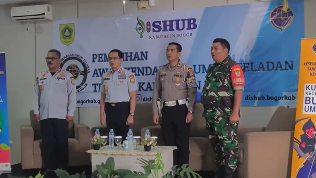 Kadishub Membuka Acara Pemilihan Awak Kendaraan Umum Teladan Tingkat Kabupaten Bogor